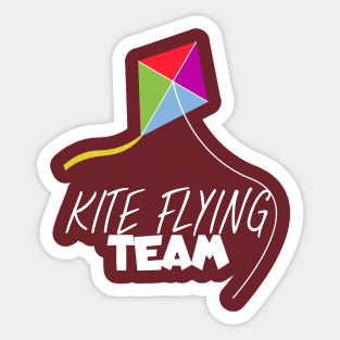 Kite flying team Sticker